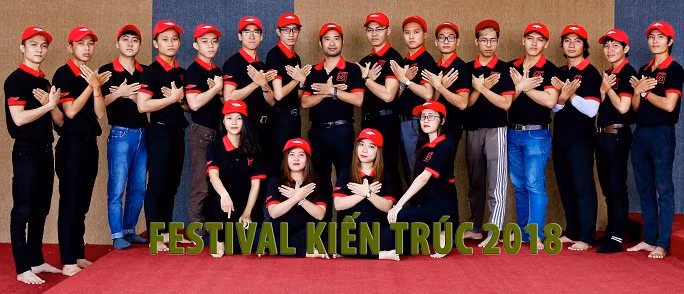 Đội hình khoa Kiến trúc HIU tham gia Liên hoan Sinh viên Kiến trúc toàn quốc năm 2018