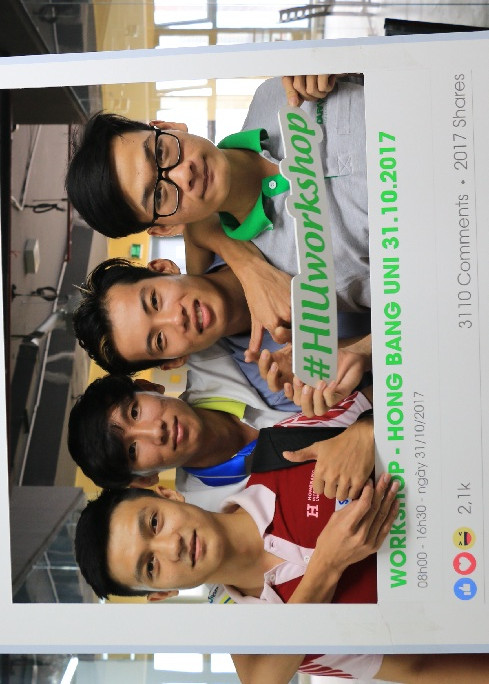 Sinh viên khoa Kiến trúc HIU tại Hội thảo “Xu hướng kiến trúc Phố xanh” do Khoa đồng tổ chức, tháng 10-2017