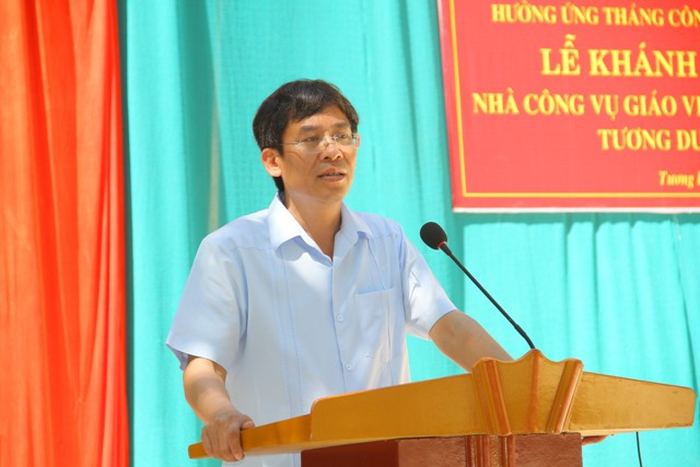 Chủ tịch Công đoàn Giáo dục Việt Nam phát biểu tại buổi lễ