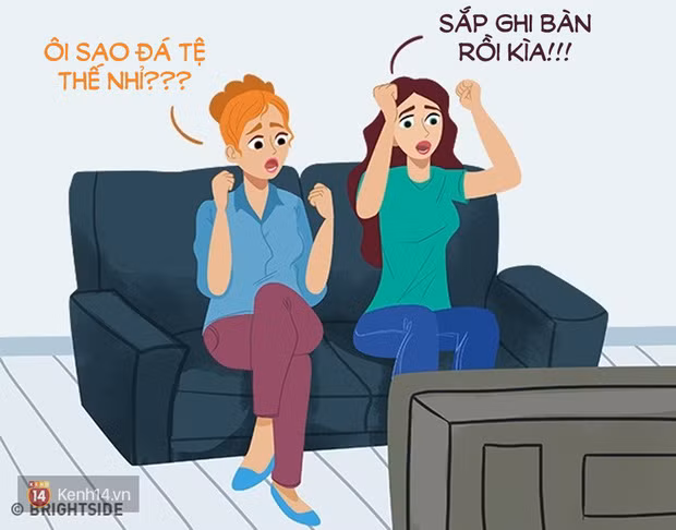 Nếu con gái trở thành con trai, họ sẽ say mê đắm chìm vào các trận bóng như thế này này.