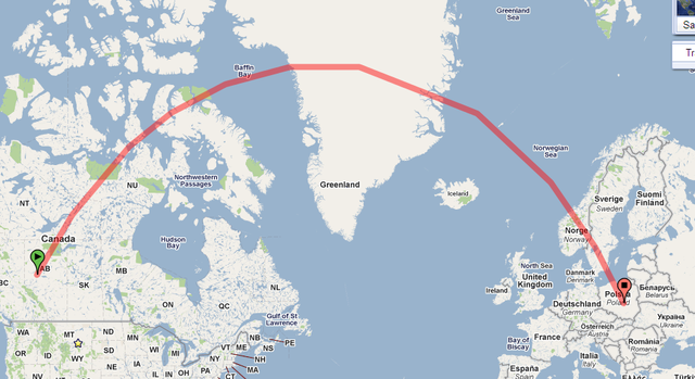 Tại sao máy bay luôn bay theo đường cong?