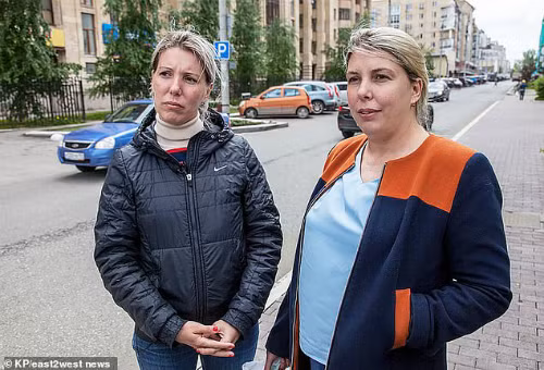 Ksenia và Uliyana (từ trái qua). Ảnh: NTV.