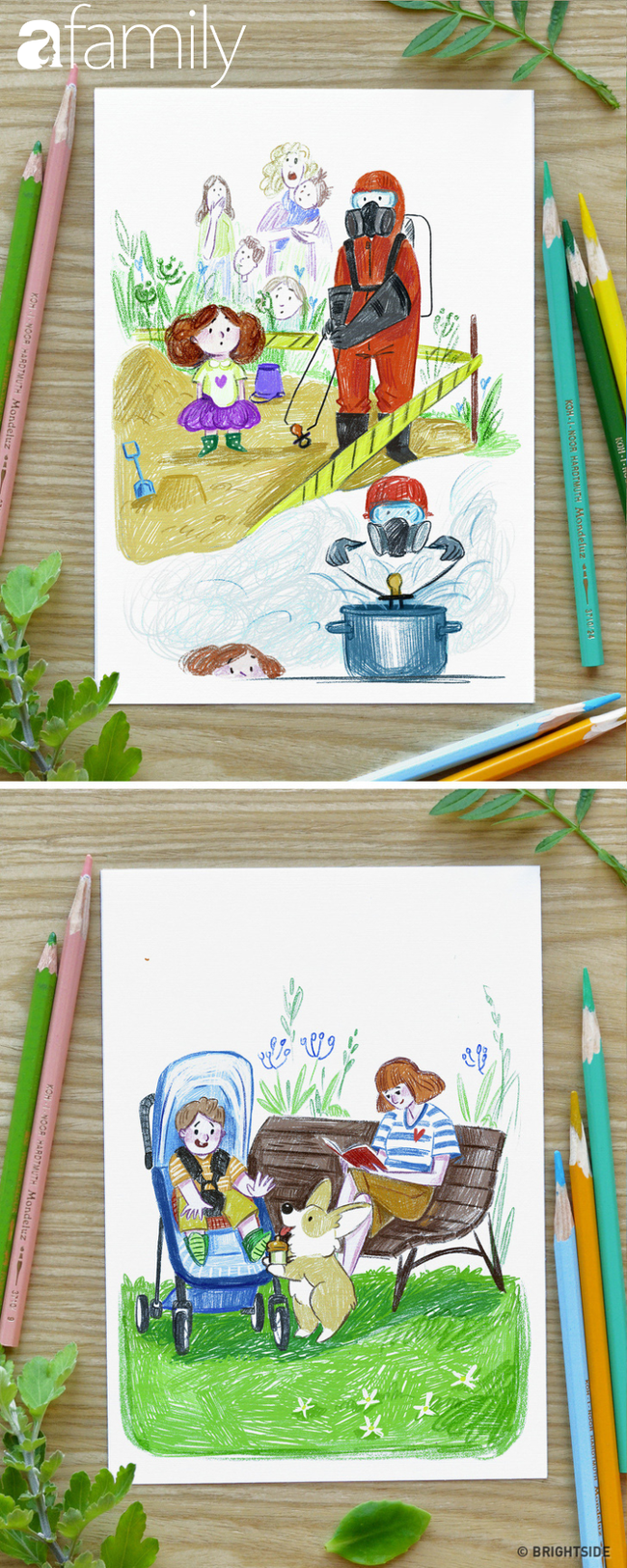 Với mẹ, hình như vi khuẩn chỉ gây nguy hiểm với con đầu, còn con thứ thì... vô tư đi.