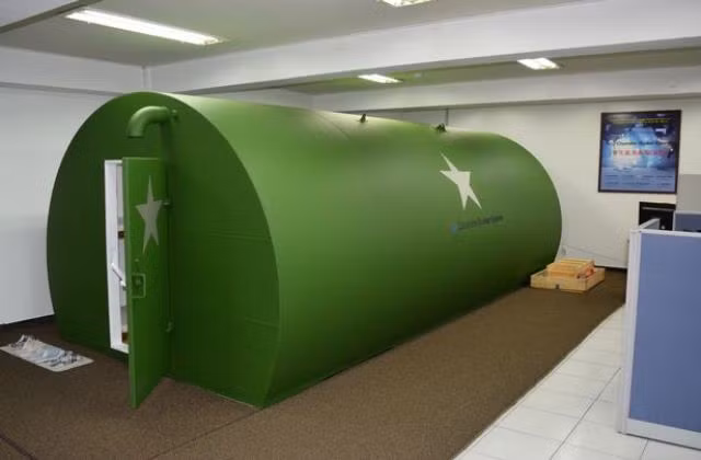 Toàn cảnh một hầm trú hạt nhân của doanh nhân Go Wan-hyeok. Ảnh: Mirror