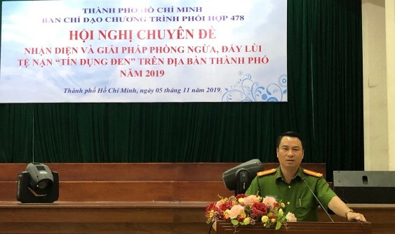 Thượng tá Phạm Đình Ngọc- Phó Trưởng phòng PC02, Công an TP thông tin về tình hình hoạt động của tín dụng đen tại TP.HCM Thượng tá Phạm Đình Ngọc- Phó Trưởng phòng PC02, Công an TP thông tin về tình hình hoạt động của tín dụng đen tại TP.HCM