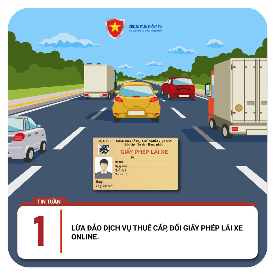 Lừa đảo khi cấp đổi giấy phép lái xe online. Lừa đảo khi cấp đổi giấy phép lái xe online.