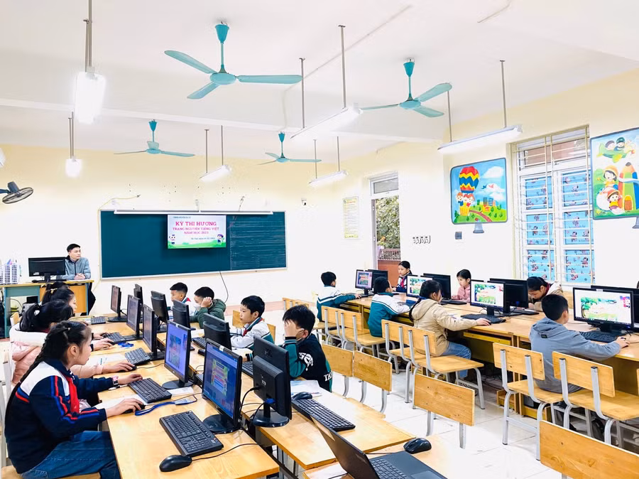 Học sinh tiểu học huyện Ba Vì hoàn thành kỳ thi Hương "Trạng Nguyên Tiếng Việt" năm học 2022-2023