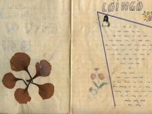 Nhật ký chuyền tay, ép hoa khô gửi đôi dòng lưu bút
