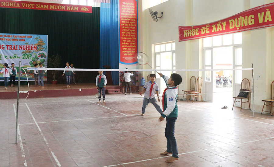 Học sinh Trường Tiểu học Đồng Luận tích cực rèn luyện thể thao, góp phần nâng cao thể chất