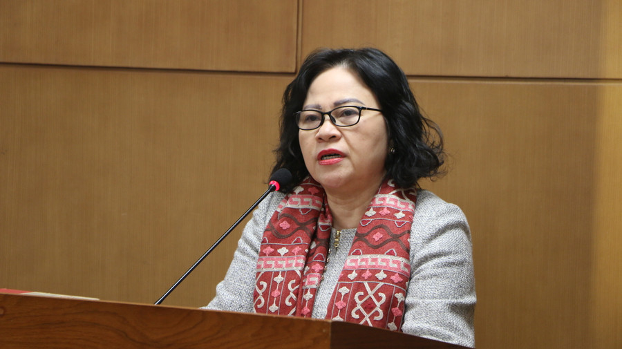 Thứ trưởng Ngô Thị Minh cảm ơn sự phối hợp hiệu quả của các Bộ, ngành, cơ quan, các tổ chức, doanh nghiệp đã đồng hành cùng Bộ GD&amp;ĐT trong suốt những năm qua.