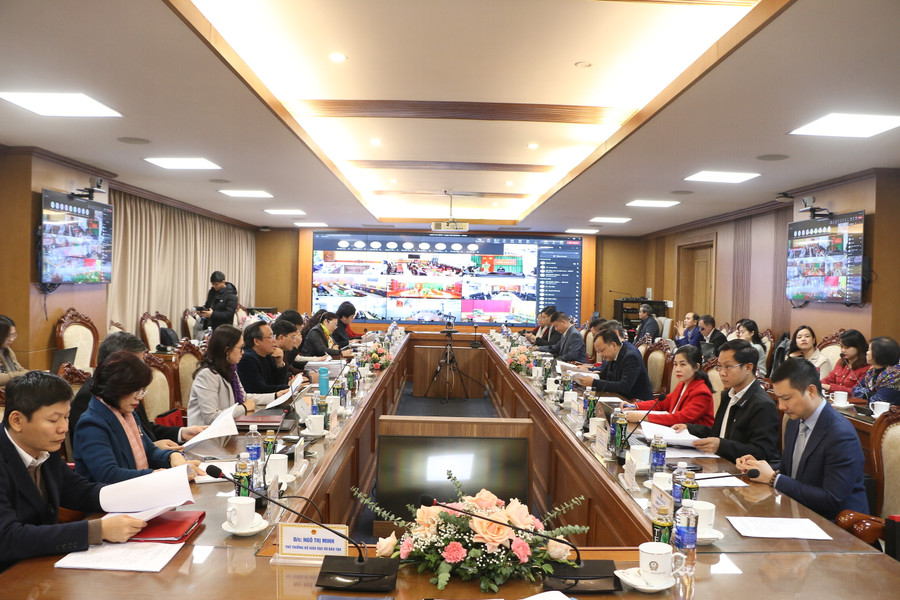 Hội nghị được kết nối trực tuyến tới các tỉnh/thành trên cả nước.