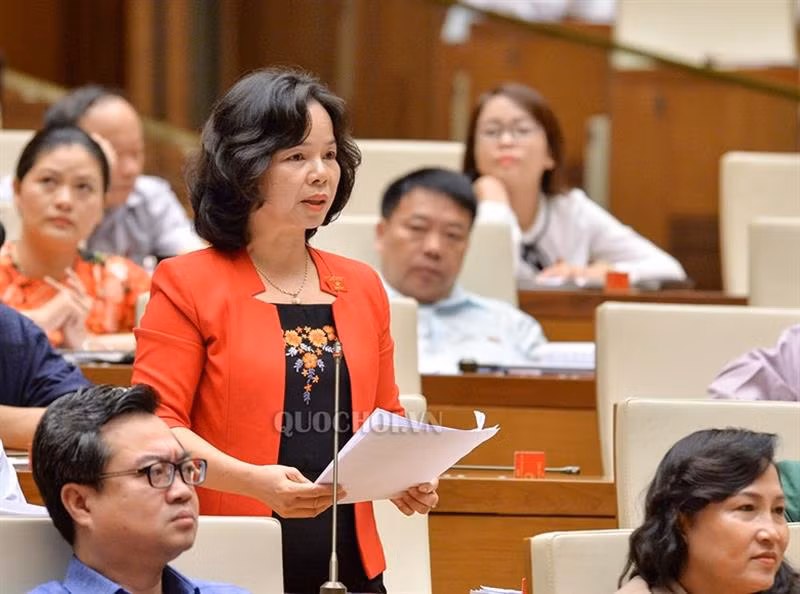 Đại biểu Phạm Thị Thu Trang (đoàn Quảng Ngãi)