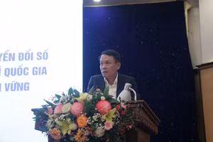 Nhà báo Nguyễn Đức Lợi, Phó Chủ tịch Thường trực Hội Nhà báo Việt Nam.( Ảnh: Phong Anh)