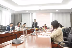 Quang cảnh buổi họp báo. Ảnh: Phong Anh