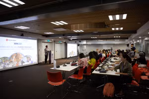 Lễ tổng kết dự án "Lao động: Không phải việc của trẻ em". Ảnh: BTC