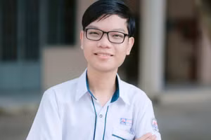 Trương Hồ Minh Thuấn, học sinh lớp 12, Trường THPT chuyên Nguyễn Bỉnh Khiêm (Vĩnh Long). Ảnh: NVCC.