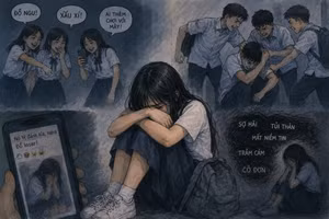 Những vụ bạo lực học đường liên tiếp xảy ra trong thời gian qua. Ảnh AI