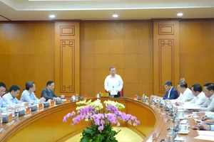 Toàn cảnh buổi làm việc của Tổng Bí thư Tô Lâm với Bộ Công Thương.