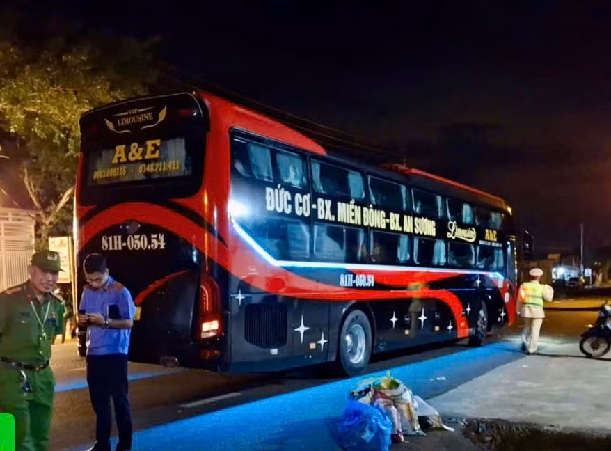 Hiện trường vụ tai nạn khiến 2 người tử vong.