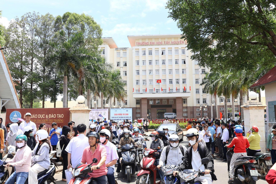 Trường Đại học Tây Nguyên, TP Buôn Ma Thuột, tỉnh Đắk Lắk. (Ảnh: TT) dhtn1.jpg