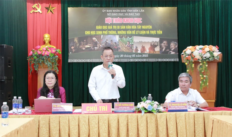 Chủ trì Hội thảo. (Ảnh: Thành Tâm)