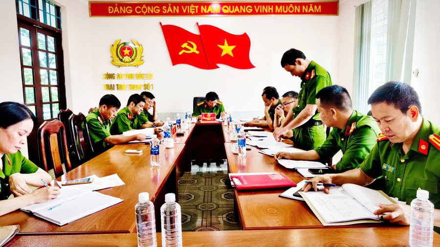 Hội đồng họp xét, đề nghị giảm án phạm nhân trong đợt 2/9/2025. (Ảnh: TT) a3-dx.png