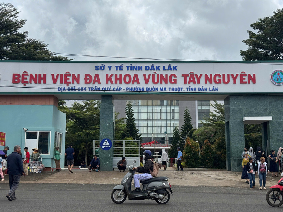 Bệnh viện Đa khoa vùng Tây Nguyên (Đắk Lắk) nơi xảy ra vụ việc chấn động dư luận.