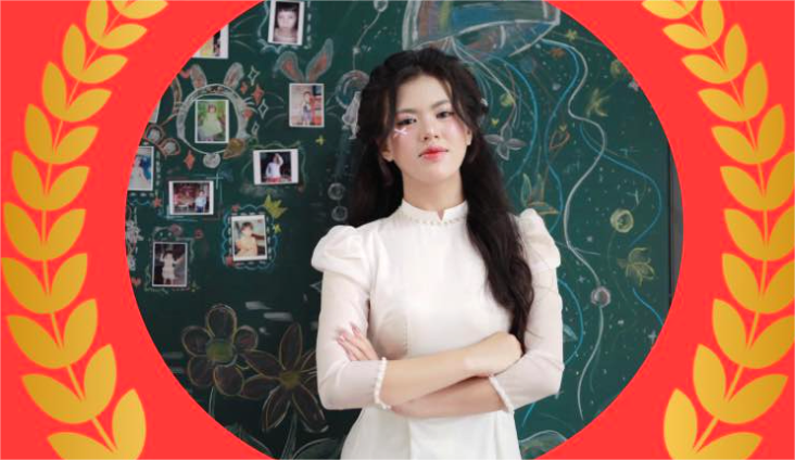 Em Trương Lê Huyền Trân (lớp 12A4), một trong số những thí sinh đạt điểm cao tại Kỳ thi tốt nghiệp THPT của nhà trường. (Ảnh: NVCC)