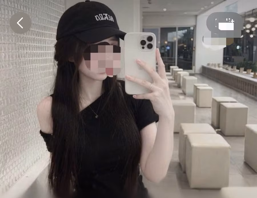 Em Nguyễn Hà Tuyết T., học sinh lớp 11 tại Đắk Lắk nghi đang ở Campuchia. (Ảnh: NTT)