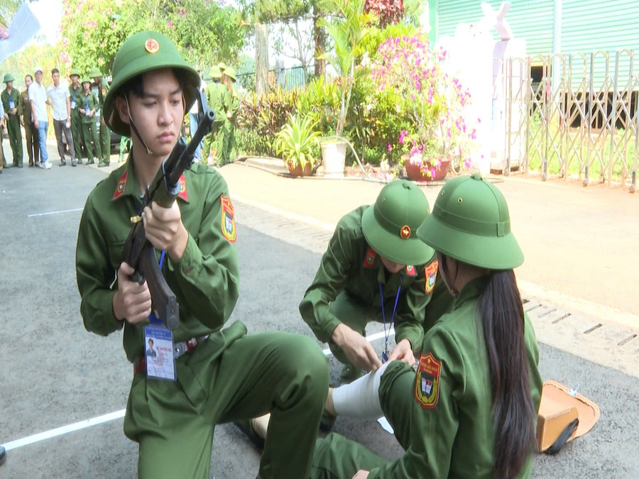 Một phần thi của học sinh THPT Đắk Nông. (Ảnh: TT)
