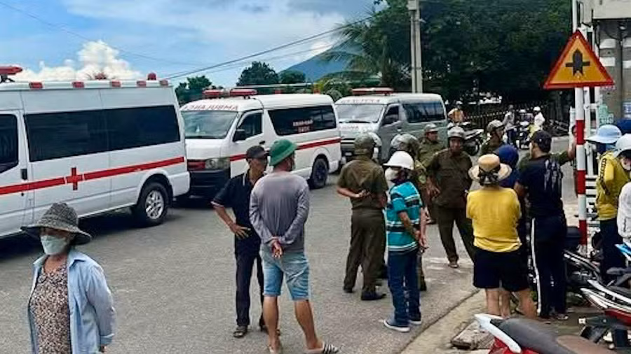 Hiện trường vụ việc.