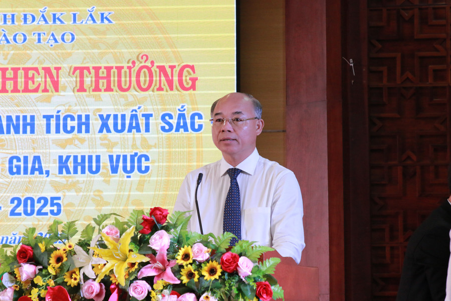 Ông Trương Công Thái - Phó Chủ tịch UBND tỉnh Đắk Lắk phát biểu. (Ảnh: Thành Tâm) 1-pct.jpg