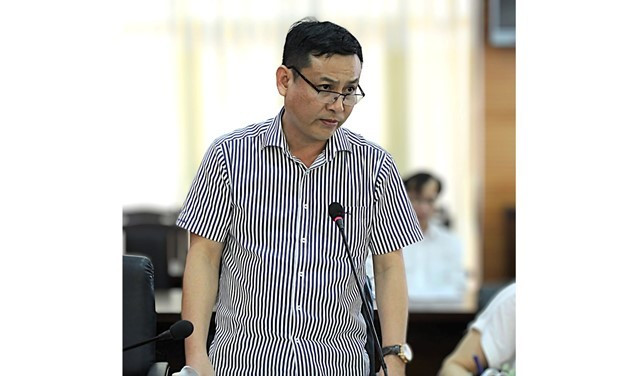 Ông Nguyễn Hoàng Chương thông tin về công tác chuẩn bị cho Kỳ thi tốt nghiệp THPT năm 2025 của Đắk Lắk. (Ảnh: GD) a-chuong.jpg