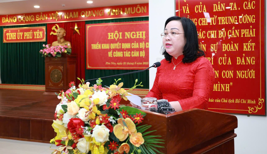 Tân Bí thư Tỉnh ủy Phú Yên Cao Thị Hòa An. (Ảnh: Báo Phú Yên)