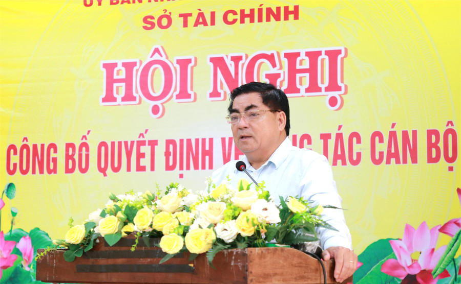 Giám đốc Sở Tài chính Đắk Lắk Võ Ngọc Tuyên. (Ảnh: Thành Tâm)