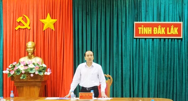 Ông Phạm Ngọc Nghị, Chủ tịch UBND tỉnh Đắk Lắk. (Ảnh: CTTĐT Đắk Lắk)