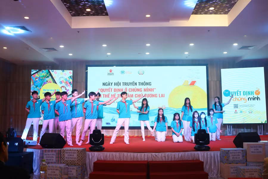 Ngày hội truyền thông do Sở GD&ĐT Quảng Bình phối hợp với Tổ chức Cứu trợ Trẻ em quốc tế tổ chức.