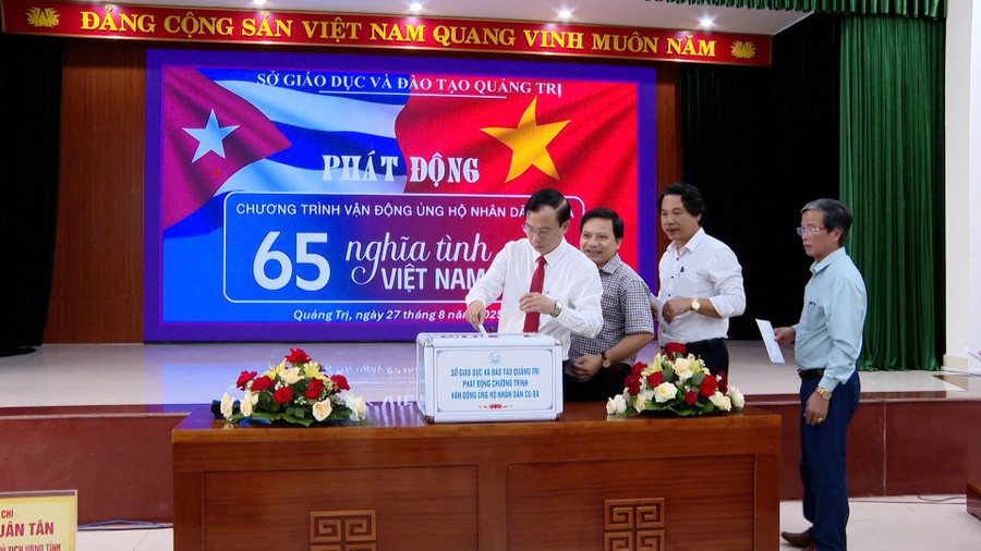 Chương trình ủng hộ nhân dân Cuba do Sở GD&ĐT Quảng Trị phát động sẽ diễn ra đến hết ngày 16/10/2025. 2.jpg