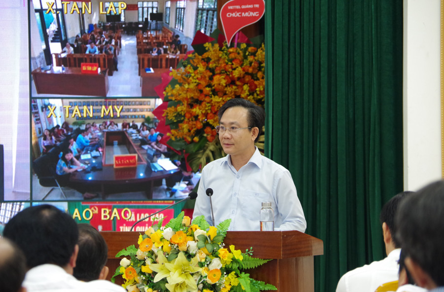 Ông Hoàng Xuân Tân, Phó Chủ tịch UBND tỉnh Quảng Trị phát biểu tại chương trình. 7.jpg