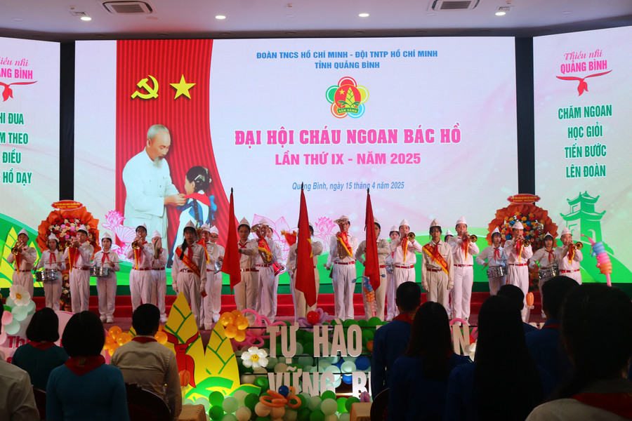Đại hội Cháu ngoan Bác Hồ tỉnh Quảng Bình lần thứ IX là ngày hội lớn của đội viên, thiếu niên, nhi đồng trong toàn tỉnh.