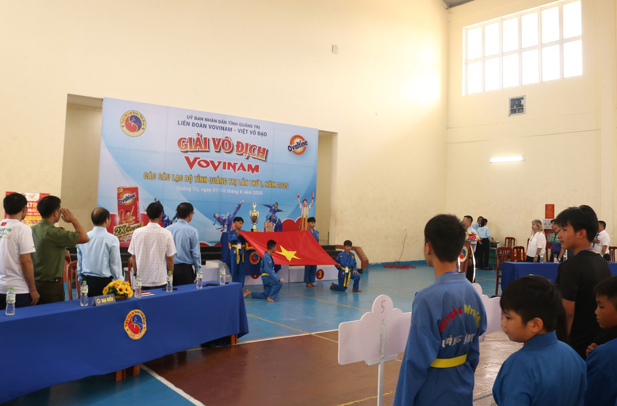 Lễ khai mạc Giải vô địch Vovinam các câu lạc bộ tỉnh Quảng Trị lần 1, năm 2025.
