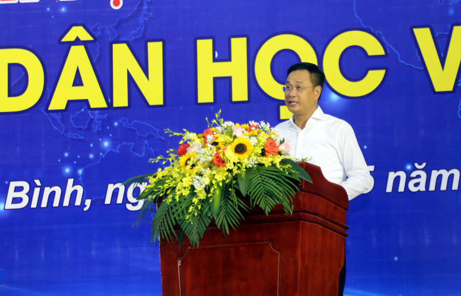 Ông Lê Ngọc Quang, Bí thư Tỉnh ủy Quảng Bình phát biểu tại buổi lễ. 1.jpg