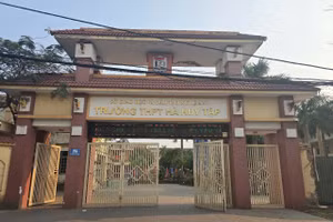 Trường THPT Hà Huy Tập, TP Vinh, Nghệ An. Ảnh: NH