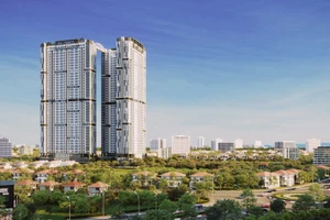 Phối cảnh tổng thể dự án Happy One Mori (Ảnh: Vạn Xuân Group).