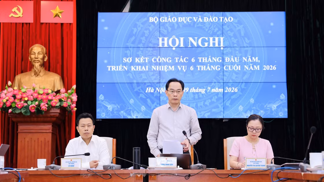 Bộ trưởng Hoàng Minh Sơn chủ trì Hội nghị. Ảnh: Nguyễn Mạnh.