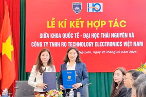 Khoa Quốc tế (Đại học Thái Nguyên) ký kết hợp tác với Công ty TNHH RQ Technology Electronics Việt Nam.