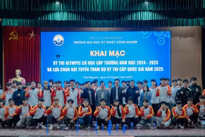 Kỳ thi Olympic cơ học năm nay thu hút gần 100 thí sinh tham dự.