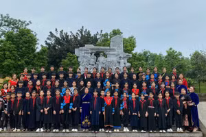 Học sinh trường PTDTNT THCS Chợ Mới, Bắc Kạn.