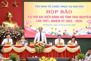 Lãnh đạo tỉnh Thái Nguyên chủ trì họp báo thông tin về Đại hội đại biểu Đảng bộ tỉnh Thái Nguyên lần thứ I, nhiệm kỳ 2025 – 2030.