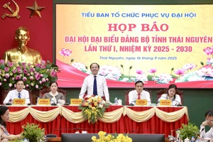 Lãnh đạo tỉnh Thái Nguyên chủ trì họp báo thông tin về Đại hội đại biểu Đảng bộ tỉnh Thái Nguyên lần thứ I, nhiệm kỳ 2025 – 2030.